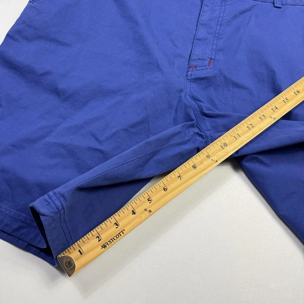 Robert Graham Shorts Mens‎ 42 Blue Classic Fit Stretch Casual Chino Flat Front